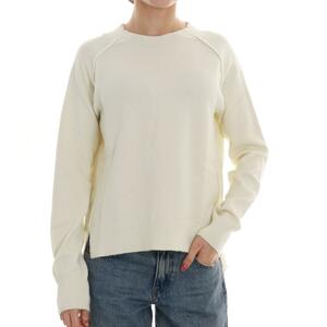 MAGLIA CON SPACCHI PANNA